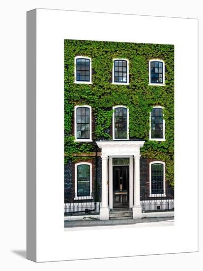 Facade of an English House with Ivy Leaves - Mallinson House in St Albans - London - UK-Philippe Hugonnard-Stretched Canvas