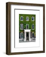 Facade of an English House with Ivy Leaves - Mallinson House in St Albans - London - UK-Philippe Hugonnard-Framed Art Print