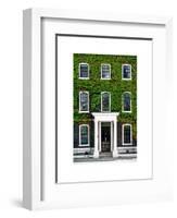 Facade of an English House with Ivy Leaves - Mallinson House in St Albans - London - UK-Philippe Hugonnard-Framed Art Print