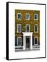 Facade of an English House with Ivy Leaves - Mallinson House in St Albans - London - UK-Philippe Hugonnard-Framed Stretched Canvas