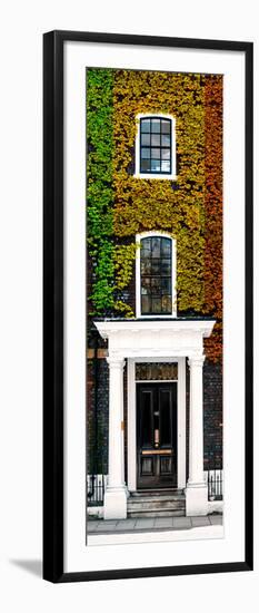 Facade of an English House with Ivy Leaves - Mallinson House in St Albans - UK - Door Poster-Philippe Hugonnard-Framed Premium Photographic Print