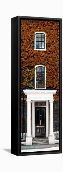 Facade of an English House with Ivy Leaves - Mallinson House in St Albans - UK - Door Poster-Philippe Hugonnard-Framed Stretched Canvas