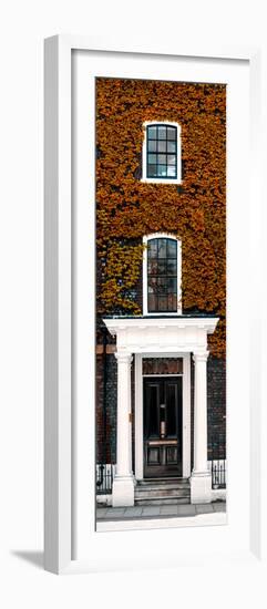 Facade of an English House with Ivy Leaves - Mallinson House in St Albans - UK - Door Poster-Philippe Hugonnard-Framed Photographic Print