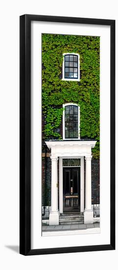 Facade of an English House with Ivy Leaves - Mallinson House in St Albans - UK - Door Poster-Philippe Hugonnard-Framed Premium Photographic Print