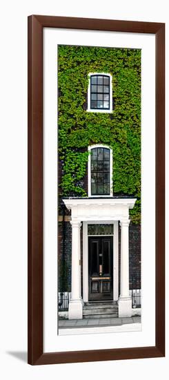 Facade of an English House with Ivy Leaves - Mallinson House in St Albans - UK - Door Poster-Philippe Hugonnard-Framed Photographic Print