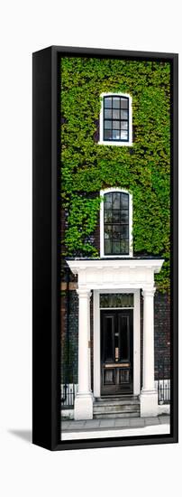 Facade of an English House with Ivy Leaves - Mallinson House in St Albans - UK - Door Poster-Philippe Hugonnard-Framed Stretched Canvas