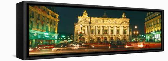 Facade of an Opera House, Palais Garnier, Paris, France-null-Framed Stretched Canvas