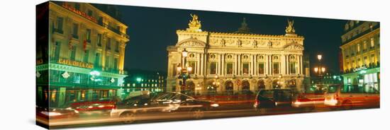 Facade of an Opera House, Palais Garnier, Paris, France-null-Stretched Canvas