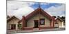 Facade of ancestral meeting house, Wahiao, Whakarewarewa Thermal Park, Whakarewarewa, Rotorua, B...-null-Mounted Photographic Print