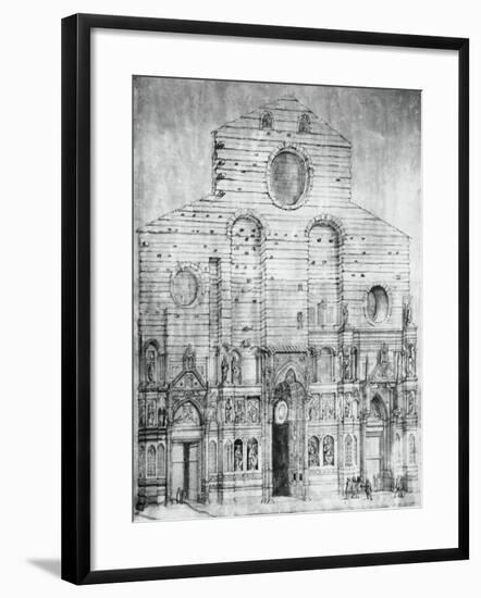 Facade of Basilica of Saint Mary of Flower in Florence, Design by Arnolfo Di Cambio-null-Framed Giclee Print