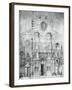 Facade of Basilica of Saint Mary of Flower in Florence, Design by Arnolfo Di Cambio-null-Framed Giclee Print