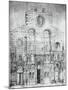Facade of Basilica of Saint Mary of Flower in Florence, Design by Arnolfo Di Cambio-null-Mounted Giclee Print