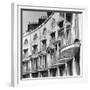 Facade of Building with Iron Balcony Detail-John Gay-Framed Giclee Print