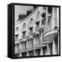 Facade of Building with Iron Balcony Detail-John Gay-Framed Stretched Canvas