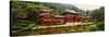 Facade of Byodo-In Temple, Valley of the Temples, Oahu, Hawaii, USA-null-Stretched Canvas