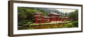 Facade of Byodo-In Temple, Valley of the Temples, Oahu, Hawaii, USA-null-Framed Photographic Print