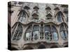 Facade of Casa Batllo by Gaudi, UNESCO World Heritage Site, Passeig de Gracia, Barcelona, Spain-Nico Tondini-Stretched Canvas