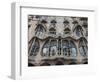 Facade of Casa Batllo by Gaudi, UNESCO World Heritage Site, Passeig de Gracia, Barcelona, Spain-Nico Tondini-Framed Photographic Print