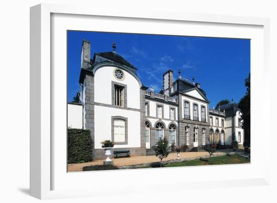 Facade of Castle of Montmarin-null-Framed Giclee Print