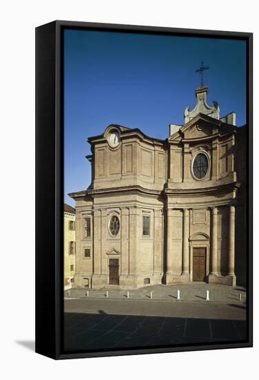 Facade of Cathedral of John the Baptist and Saint Remigio-null-Framed Stretched Canvas