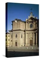 Facade of Cathedral of John the Baptist and Saint Remigio-null-Stretched Canvas