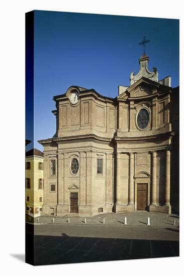 Facade of Cathedral of John the Baptist and Saint Remigio-null-Stretched Canvas