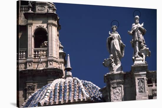 Facade of Cathedral of Santa Maria, Murcia, Spain-James Cook-Stretched Canvas