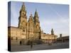 Facade of Cathedral Seen from Praza Do Obradoiro, Santiago De Compostela, Galicia-Nick Servian-Stretched Canvas