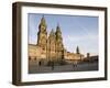 Facade of Cathedral Seen from Praza Do Obradoiro, Santiago De Compostela, Galicia-Nick Servian-Framed Photographic Print