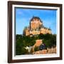 Facade of Chateau Frontenac in Lower Town, Quebec City, Quebec, Canada-null-Framed Photographic Print