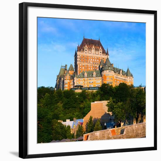 Facade of Chateau Frontenac in Lower Town, Quebec City, Quebec, Canada-null-Framed Photographic Print