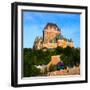 Facade of Chateau Frontenac in Lower Town, Quebec City, Quebec, Canada-null-Framed Photographic Print