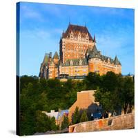 Facade of Chateau Frontenac in Lower Town, Quebec City, Quebec, Canada-null-Stretched Canvas