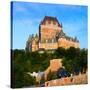 Facade of Chateau Frontenac in Lower Town, Quebec City, Quebec, Canada-null-Stretched Canvas