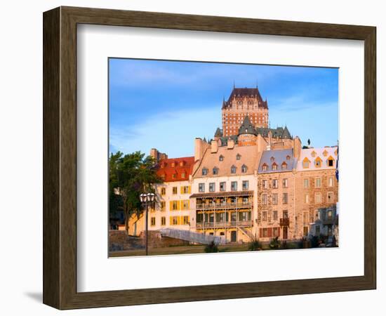 Facade of Chateau Frontenac in Lower Town, Quebec City, Quebec, Canada-null-Framed Photographic Print