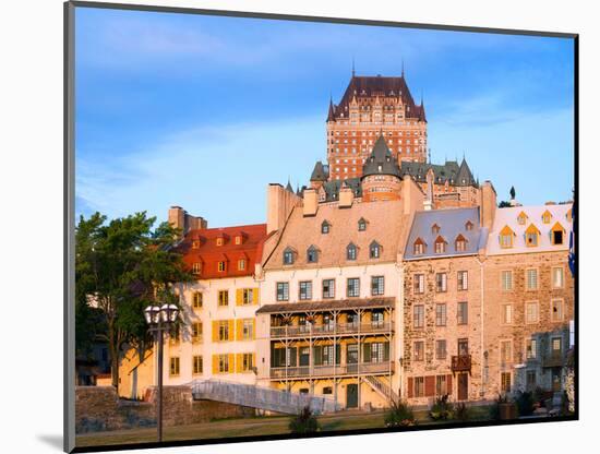 Facade of Chateau Frontenac in Lower Town, Quebec City, Quebec, Canada-null-Mounted Photographic Print