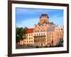 Facade of Chateau Frontenac in Lower Town, Quebec City, Quebec, Canada-null-Framed Photographic Print