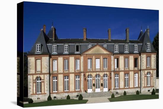 Facade of Chateau of Malesherbes, France-null-Stretched Canvas
