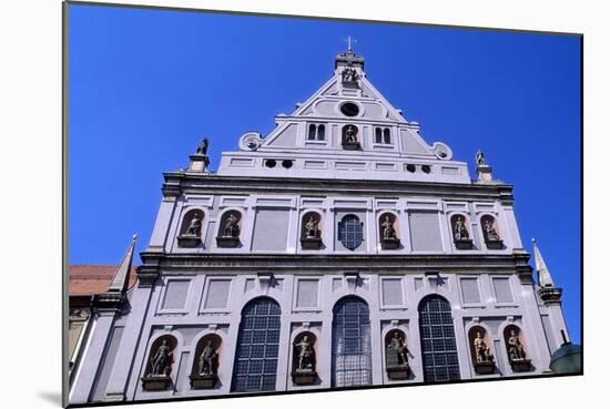 Facade of Church of Saint Michele, 1583-1597, Munich. Detail. Germany, 16th Century.-null-Mounted Giclee Print