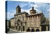 Facade of Collegiate Church of Offida, 1785, Offida, Marche, Italy-Lazzaro Tavarone-Stretched Canvas