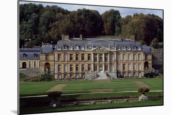 Facade of Dampierre Castle-Jules Hardouin Mansart-Mounted Giclee Print