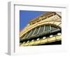 Facade of Front of Flinders Street Station with Clocks Showing Department of Next Train, Victoria-Richard Nebesky-Framed Photographic Print