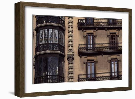 Facade of Jaume Forns House, 1904-1909-Jeroni Granell I Manresa-Framed Giclee Print