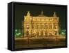 Facade of L'Opera De Paris, Illuminated at Night, Paris, France, Europe-Rainford Roy-Framed Stretched Canvas