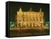 Facade of L'Opera De Paris, Illuminated at Night, Paris, France, Europe-Rainford Roy-Framed Stretched Canvas