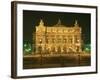 Facade of L'Opera De Paris, Illuminated at Night, Paris, France, Europe-Rainford Roy-Framed Photographic Print