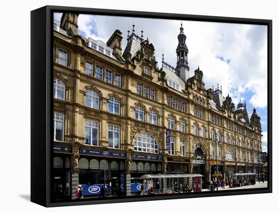 Facade of Leeds Markets, Leeds, West Yorkshire, England, Uk-Peter Richardson-Framed Stretched Canvas