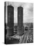 Facade of Marina City Towers-Philip Gendreau-Stretched Canvas