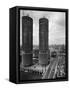 Facade of Marina City Towers-Philip Gendreau-Framed Stretched Canvas