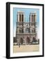 Facade of Notre Dame Cathedral-null-Framed Art Print